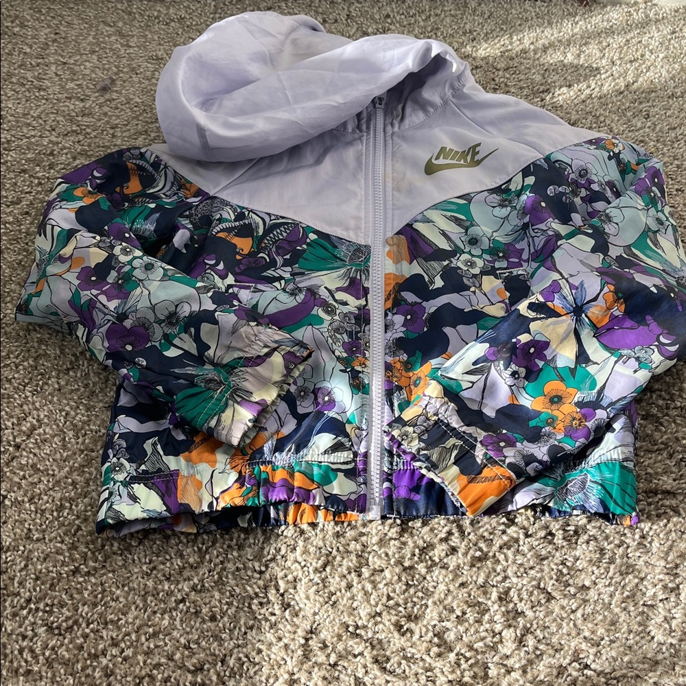 Nike Multicolor Floral Hooded Jacket